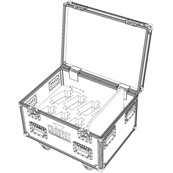 Chauvet Flight Case for 8x Chauvet COLORDash PAR H7X