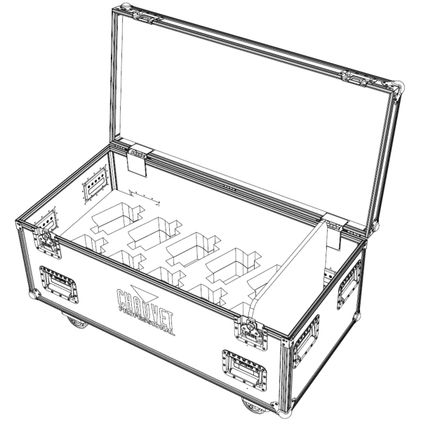 Chauvet Flight Case for 10x Chauvet COLORDash PAR H7XIP