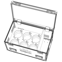 Chauvet Flight Case for 6x Chauvet COLORado 1QS PARCans Chauvet Flight Case for 6x Chauvet COLORado 1QS PARCans