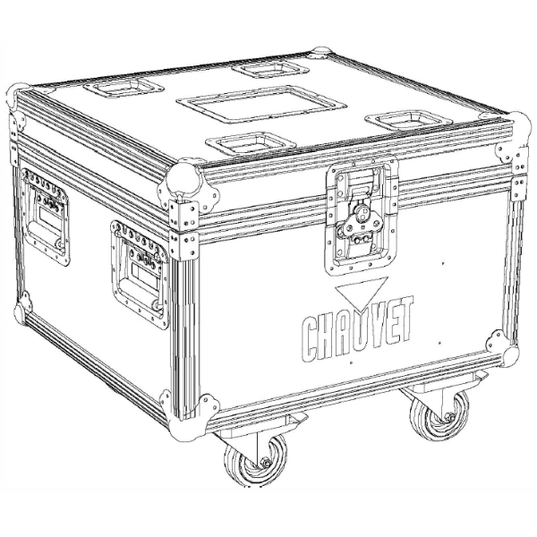 Chauvet Flight Case for 2x Chauvet COLORado Panel Q40