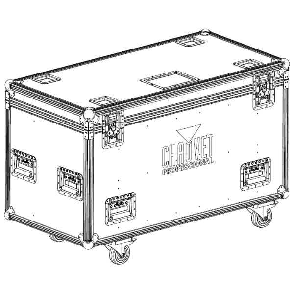 Chauvet Flight Case for 6x Chauvet COLORado Panel Q40 and Floor Stand