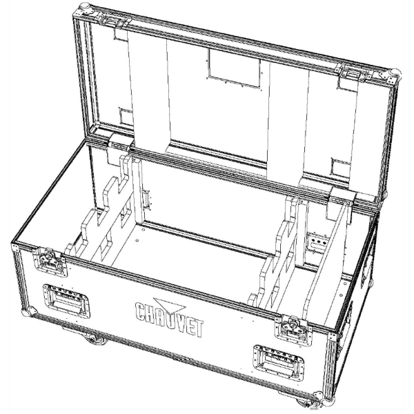 Chauvet Flight Case for 6x Chauvet COLORado Batten 72X