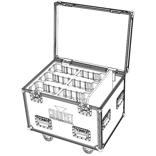 Chauvet Flight Case for 6x Chauvet COLORado PXL Bar 8