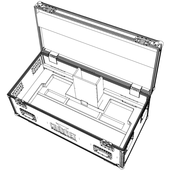 Chauvet Flight Case for 2x Chauvet COLORado PXL Curve12