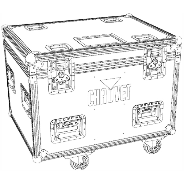 Chauvet Flight Case for 2x Chauvet Maverick MK2 Wash, MK Pyxis or Force 2 Beam/Wash