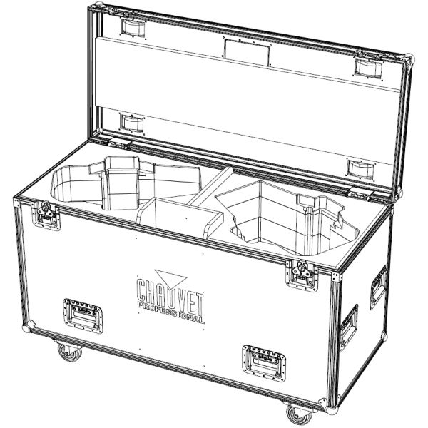 Chauvet Flight Case for 2x Chauvet Maverick Silens 2 Profile