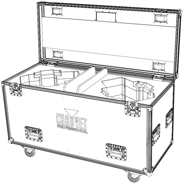 Chauvet Flight Case for 2x Chauvet Maverick Storm 1 Hybrid