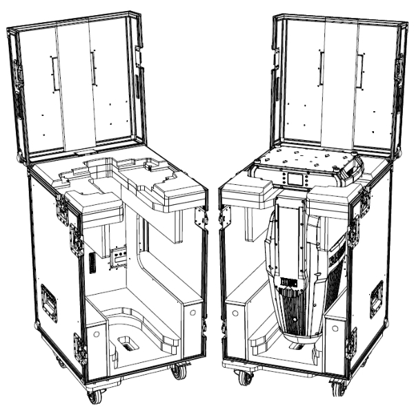 Chauvet Flight Case for 2x Chauvet Maverick Storm 4 Profile