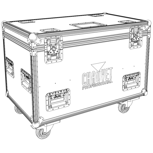 Chauvet Flight Case for 4x Chauvet Ovation E260WWIP Profiles with 25/50 Degree Zoom Lens