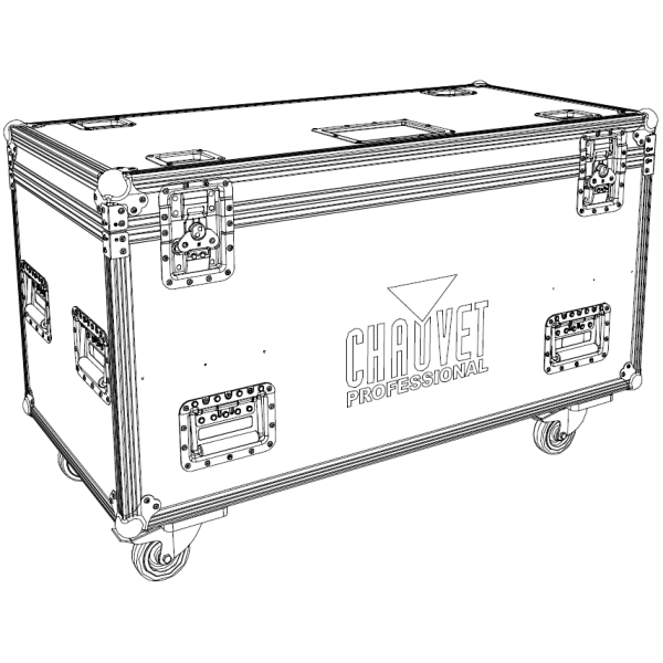 Chauvet Flight Case for 4x Chauvet Ovation E260WW Profiles with 15/30 Degree Zoom Lens