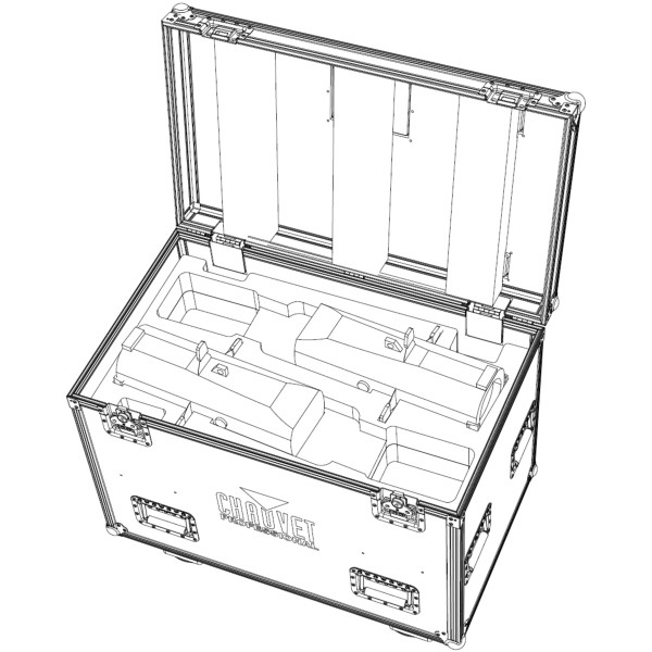 Chauvet Flight Case for 4x Chauvet Ovation E-2 FC