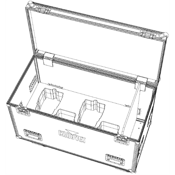 Chauvet Flight Case for 4x Chauvet Ovation F265WW Fresnels