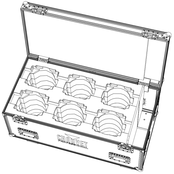 Chauvet Flight Case for 6x Chauvet Rogue Outcast 1 Beam/Wash