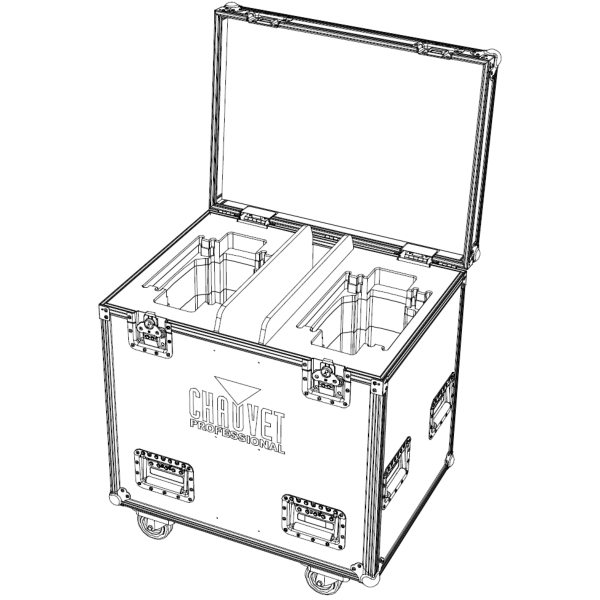 Chauvet Flight Case for 2x Chauvet Rogue Outcast 3 Spot