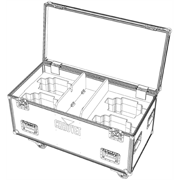 Chauvet Flight Case for 4x Chauvet Strike 1