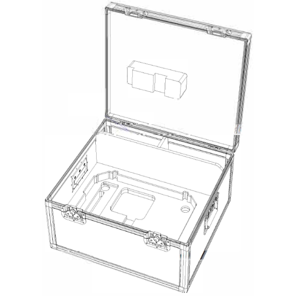 Chauvet Flight Case for 1x Chauvet Vesuvio II (Easy Case) - With Out Wheels