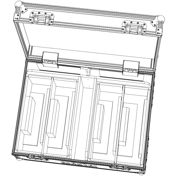 Chauvet Flight Case for 4x Chauvet Well Panel