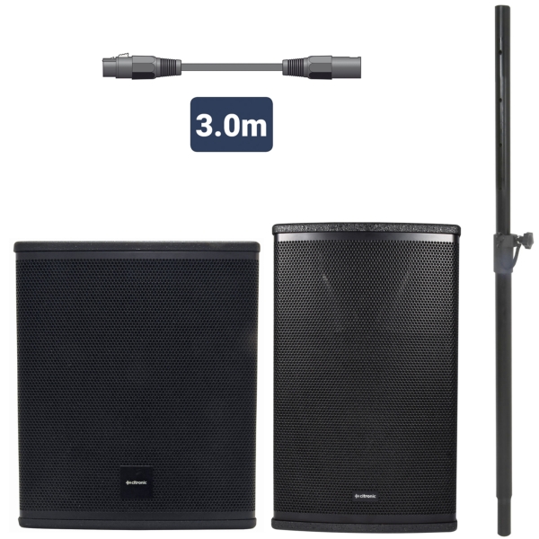 Citronic MonoSound E CB1012A Bundle, 670W