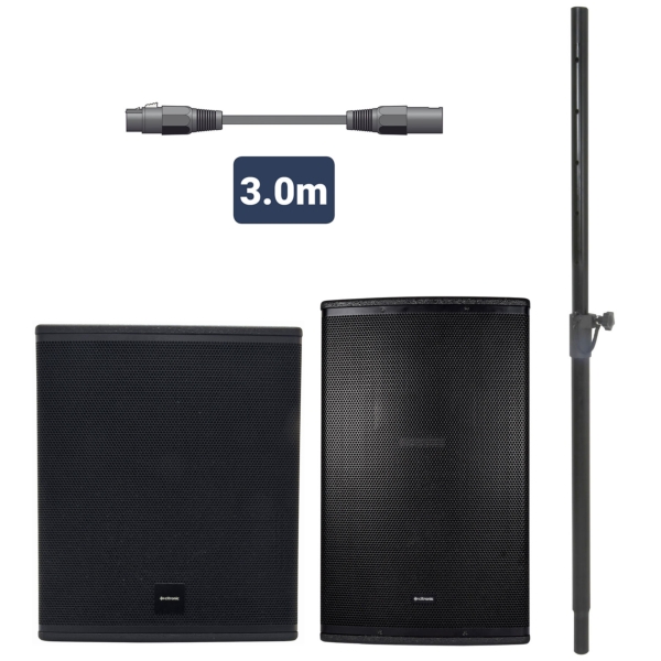 Citronic MonoSound F CB1215A Bundle, 900W