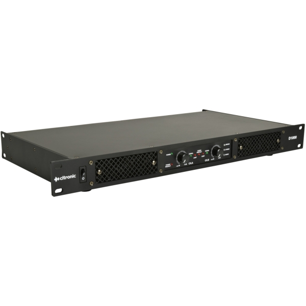 Citronic D1000 Class-D Power Amplifier, 2x 500W @ 4 Ohms