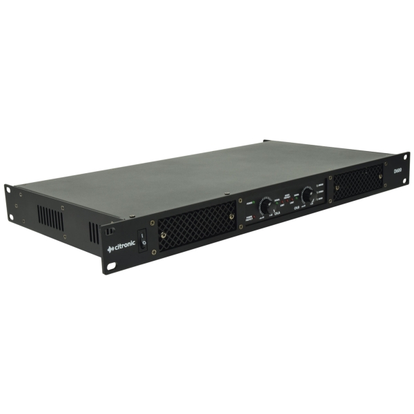 Citronic D600 Class-D Power Amplifier, 2x 300W @ 4 Ohms