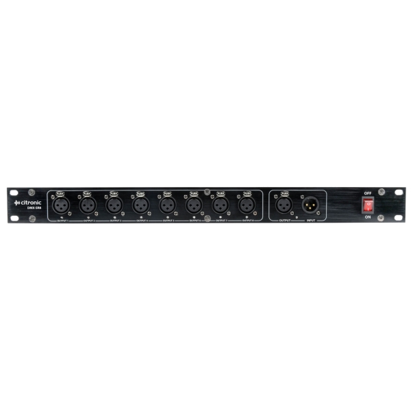 Citronic DMX-SR8 19-Inch Rack-Mount 8-Way DMX Splitter