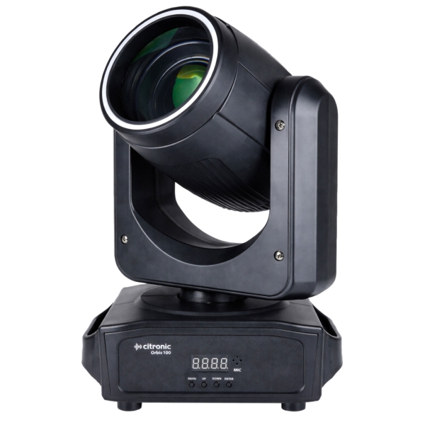 Citronic Orbis 100 CW LED Beam Moving Head with LED FX Ring, 120W