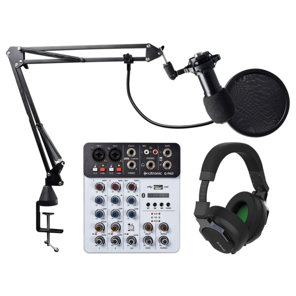 Citronic Q-PADKIT Home Podcast Studio Bundle