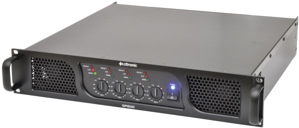 Citronic QP1600 Quad Power Amplifier, 4x 300W @ 4 Ohms