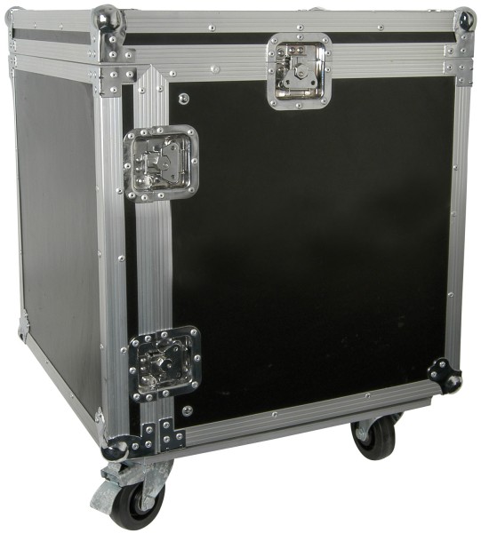 Citronic RACK:10X Flight Case with 10U front and 10U top Rack Space and Wheels
