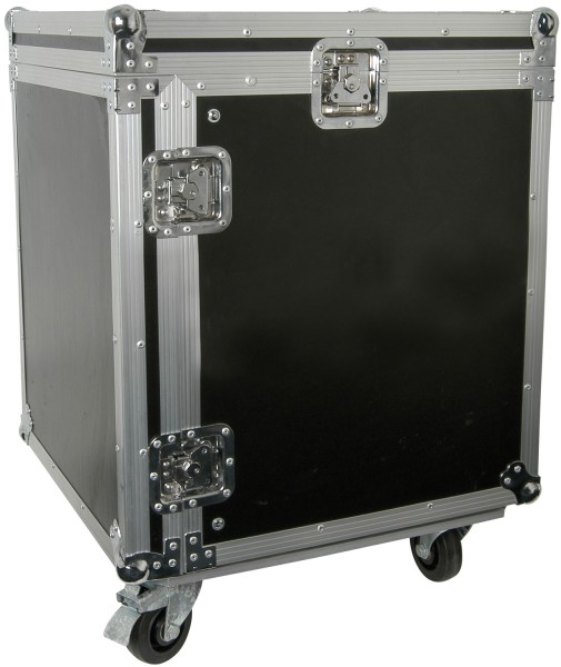 Citronic RACK:12X Flight Case with 12U front and 10U top Rack Space and Wheels