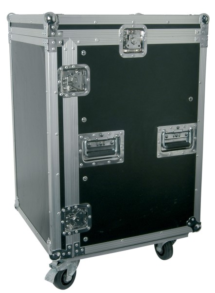 Citronic RACK:16X Flight Case with 16U front and 10U top Rack Space and Wheels