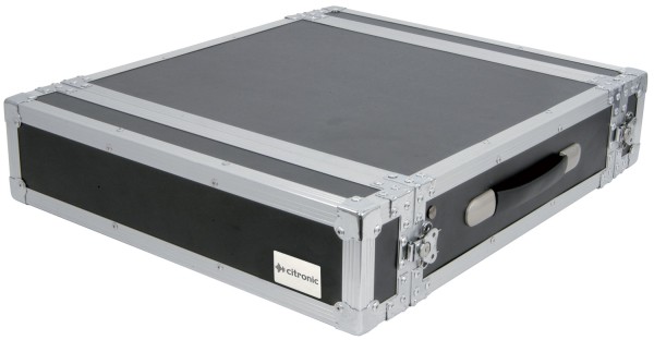 Citronic RACK:2U Flight Case with 2U Rack Space for 19 inch Equipment