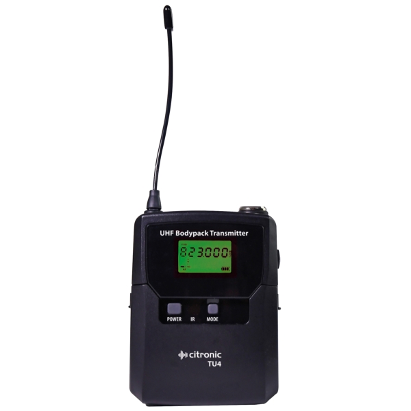Citronic TU4-BTX Replacement Bodypack Transmitter for TU-Series Recievers - Channel 65/70