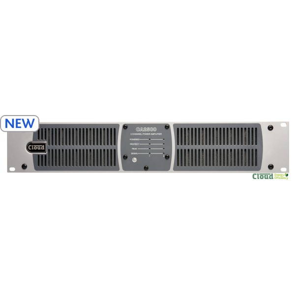 Cloud CA2500 2 Channel Power Sharing Amplifier, 500W @ 4/8 Ohm or 70V/100V Line