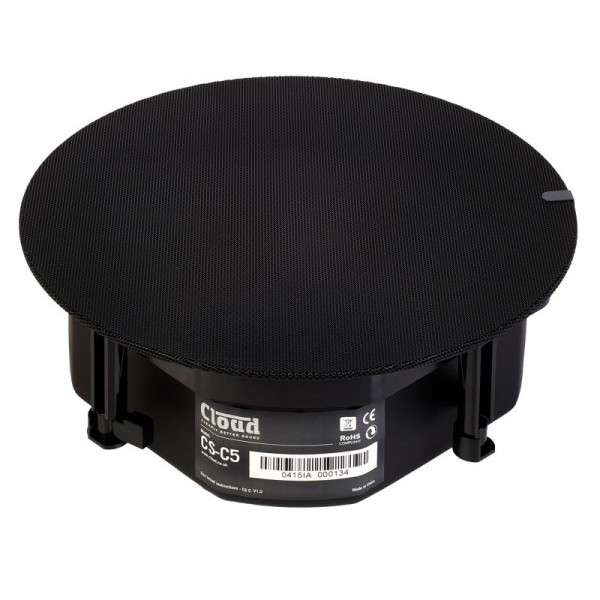 Cloud CS-C5B 5 inch Ceiling Speaker, 32W @ 16 Ohms or 25V / 70V / 100V Line - Black