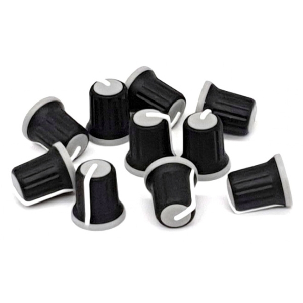 Cloud CA919255 Replacement P300 Knob Pack - Black/Grey (Pack of 10)