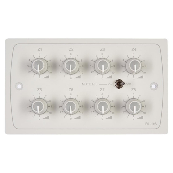 Cloud RL-1x8W Remote Level Control Plate - White