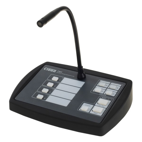 Cloud PM4 Paging Microphone with Digital & Analogue Interface
