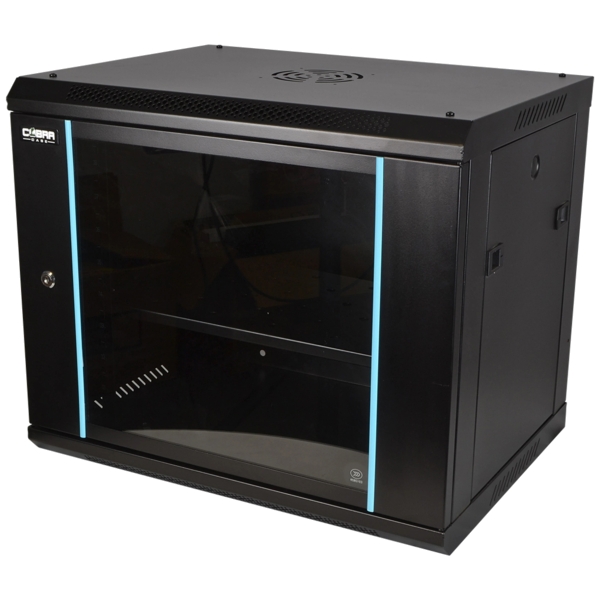 Cobra Case CWR-945 19-Inch Wall Mount Rack Cabinet, 450mm Depth - 9U