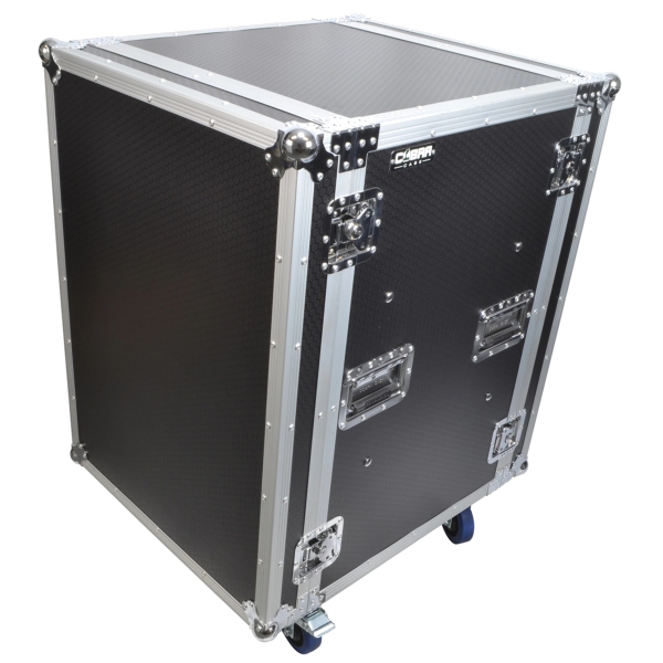Cobra Case FC201 19-Inch Shock Mount Flight Case with Wheels, 500mm Depth - 16U