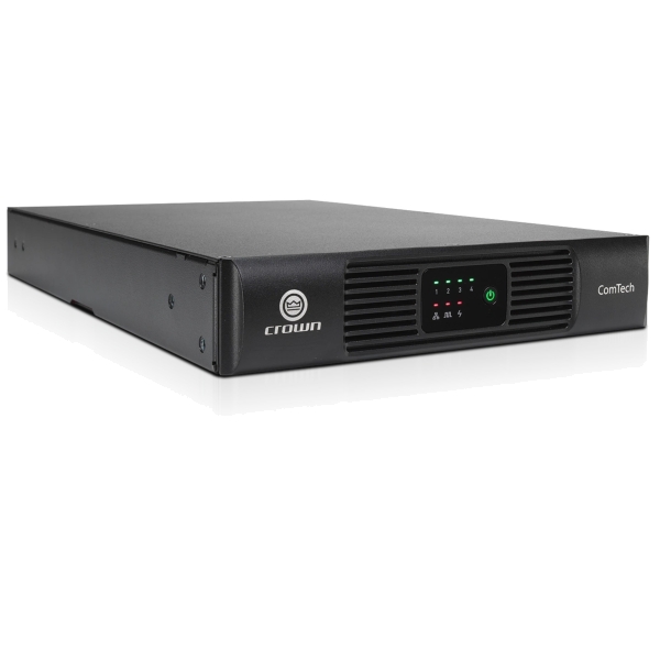 Crown CTD-4125 4-Channel Power Sharing Amplifier with DSP & Dante, 4x 125W @ 4 Ohms or 70V / 100V Line