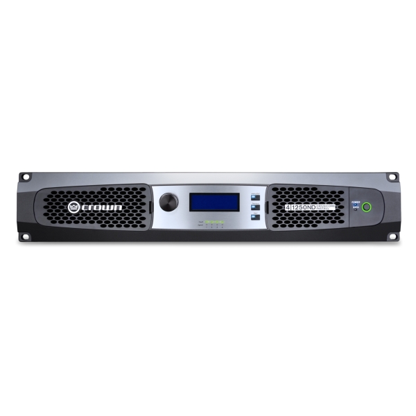 Crown DCi4 1250ND 4-Channel Install Amplifier with Network Display, 1250W @ 4 Ohms or 70V / 100V Line