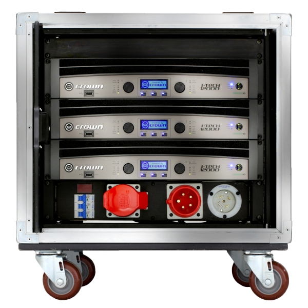 Crown VRack 12000HD Loaded with 3x Crown I-Tech 12000HD Amplifiers, Controller and Power Distro