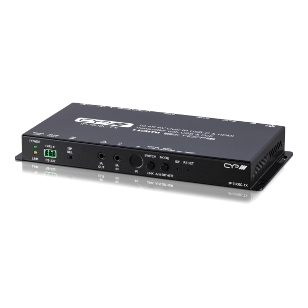 CYP IP-7000C-TX 1G 4K AV Over IP USB-C & HDMI Transmitter with USB & PoE