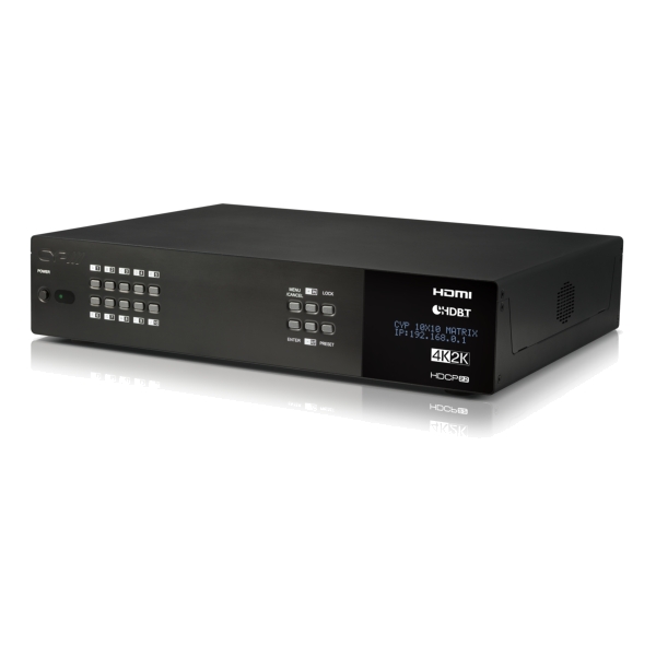 CYP PUV-1082PL-4K22N 10x10 4K HDMI HDBaseT1 LITE Matrix with OAR, Audio I/O Zones and full Audio Matrix