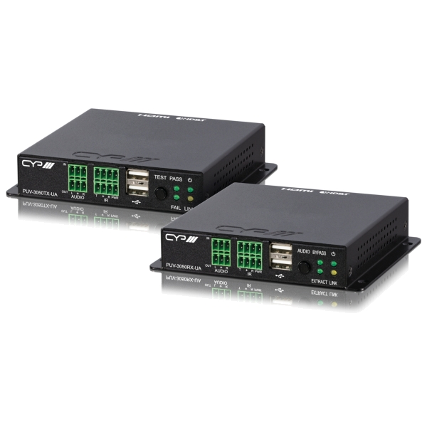 CYP PUV-3050UA-KIT HDBaseT3 Full 4K HDMI KIT with USB, PoH, Audio Pathway & HDMI Bypass