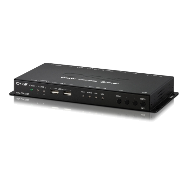 CYP SDV-CTRX-BD SDVoE Full 4K 10G AV over IP Bi-directional Transceiver with USB Extension