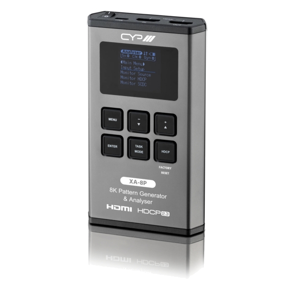 CYP XA-8P Battery Powered 8K HDMI Pattern Generator & Analyser