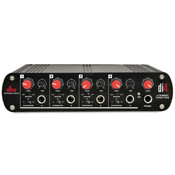 DBX Di4 Active 4-Channel Direct Injection Box with Line Mixer